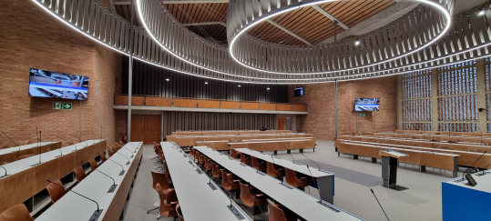 Ratssaal im Rathaus Hard